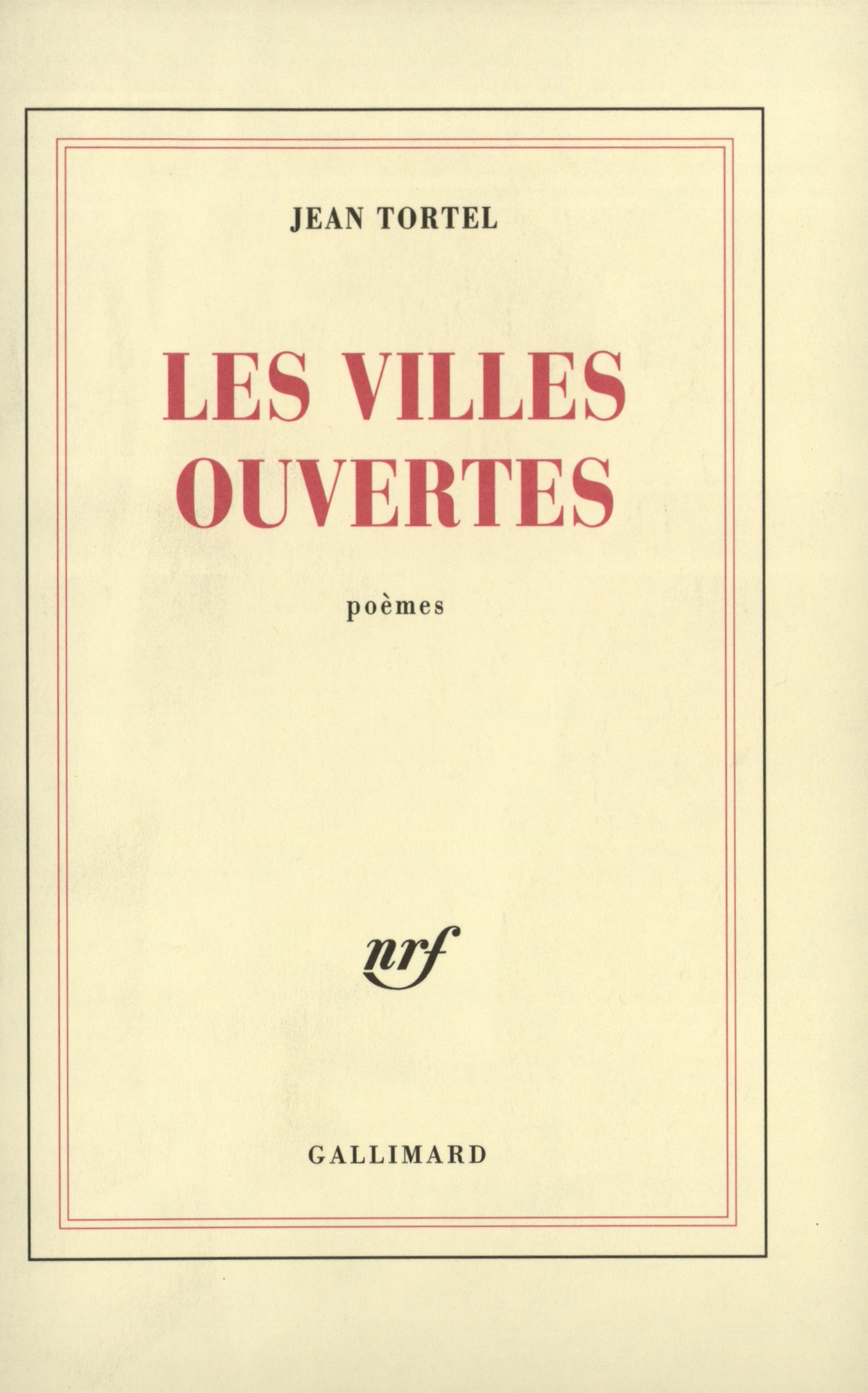 Les Villes ouvertes