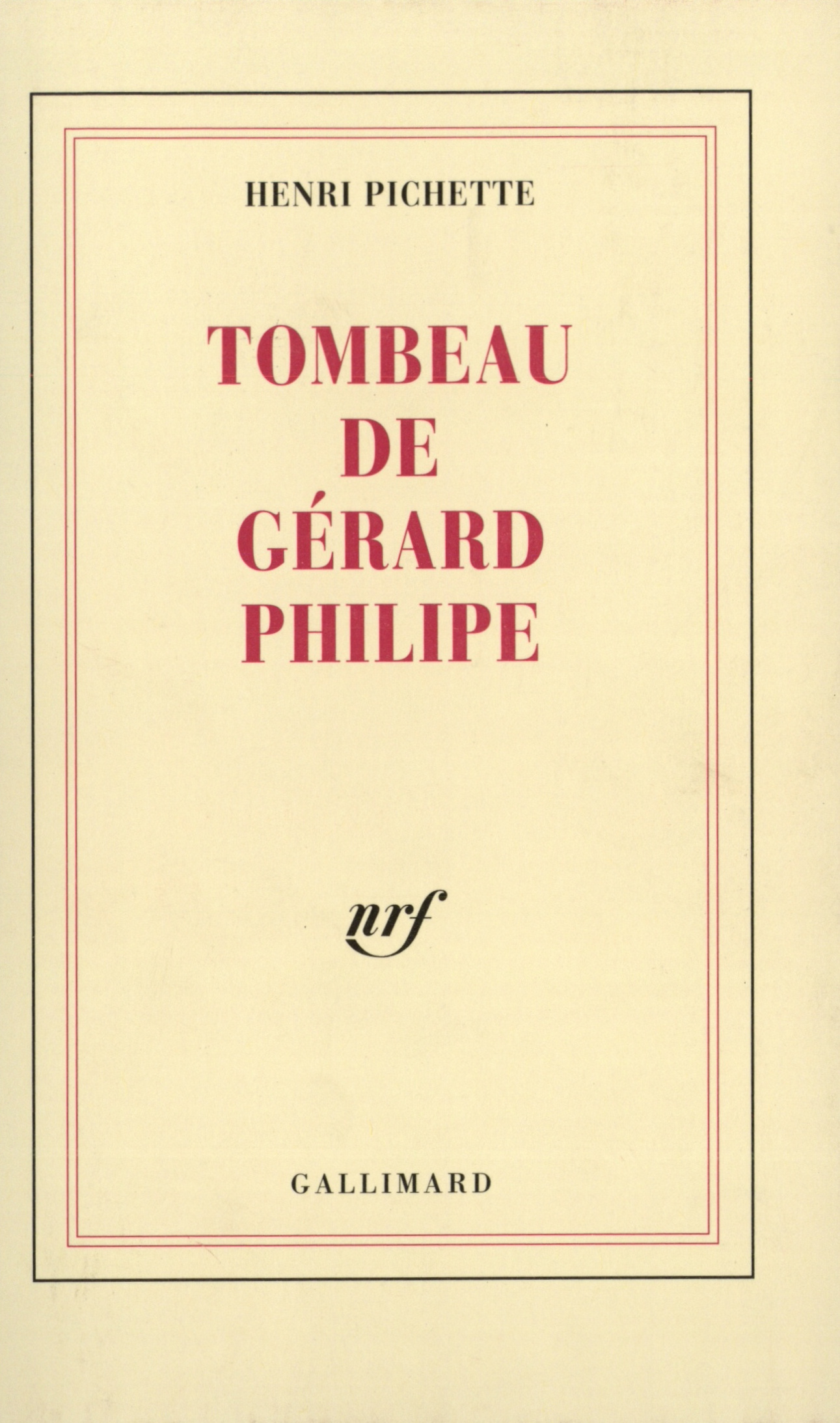 Tombeau de Gérard Philipe