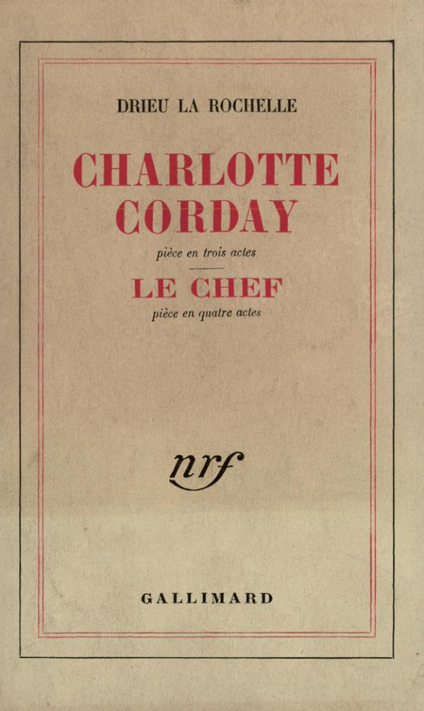 CHARLOTTE CORDAY / LE CHEF