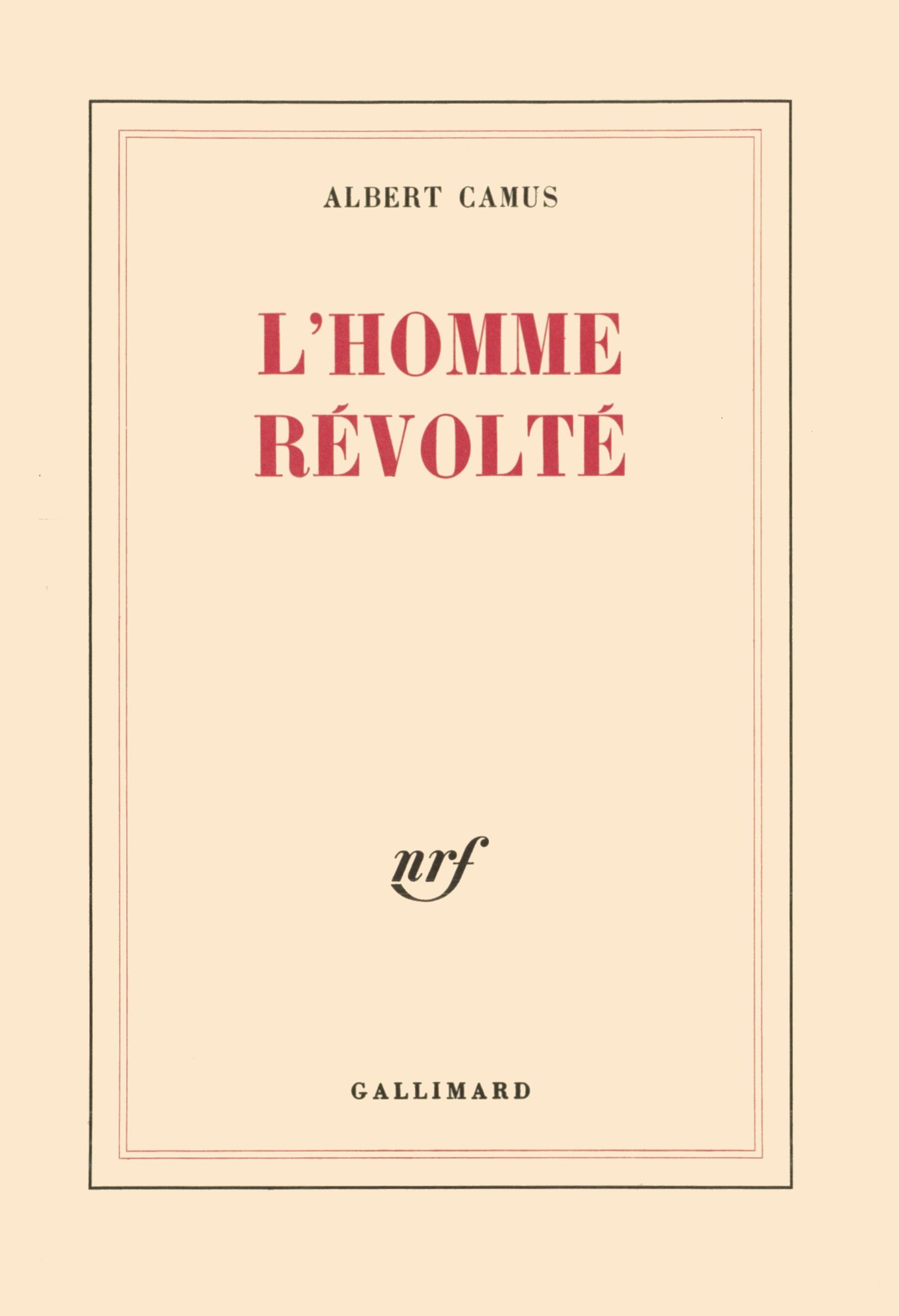 L'Homme révolté