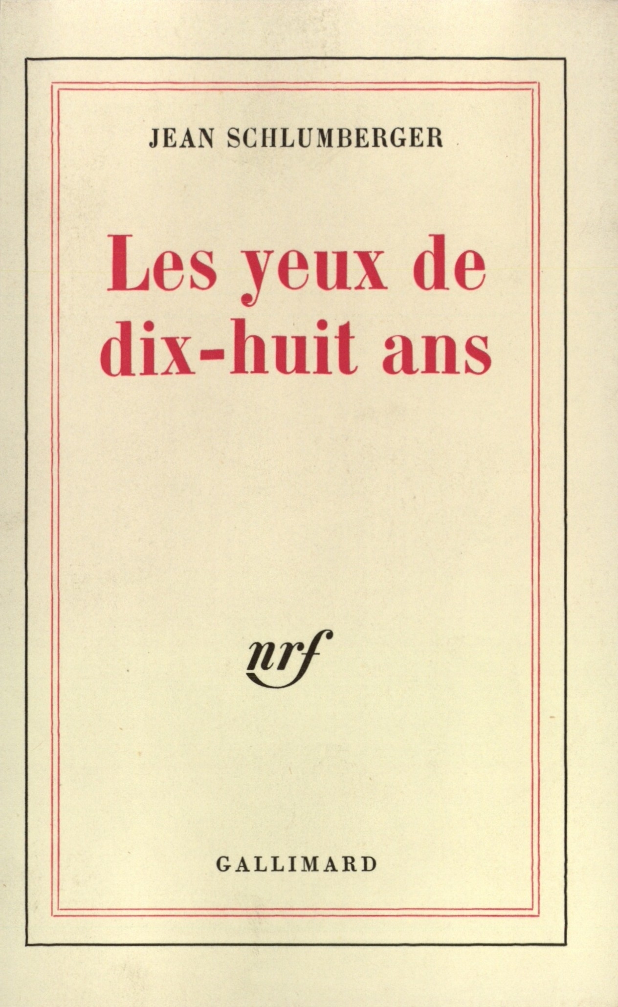 LES YEUX DE DIX-HUIT ANS