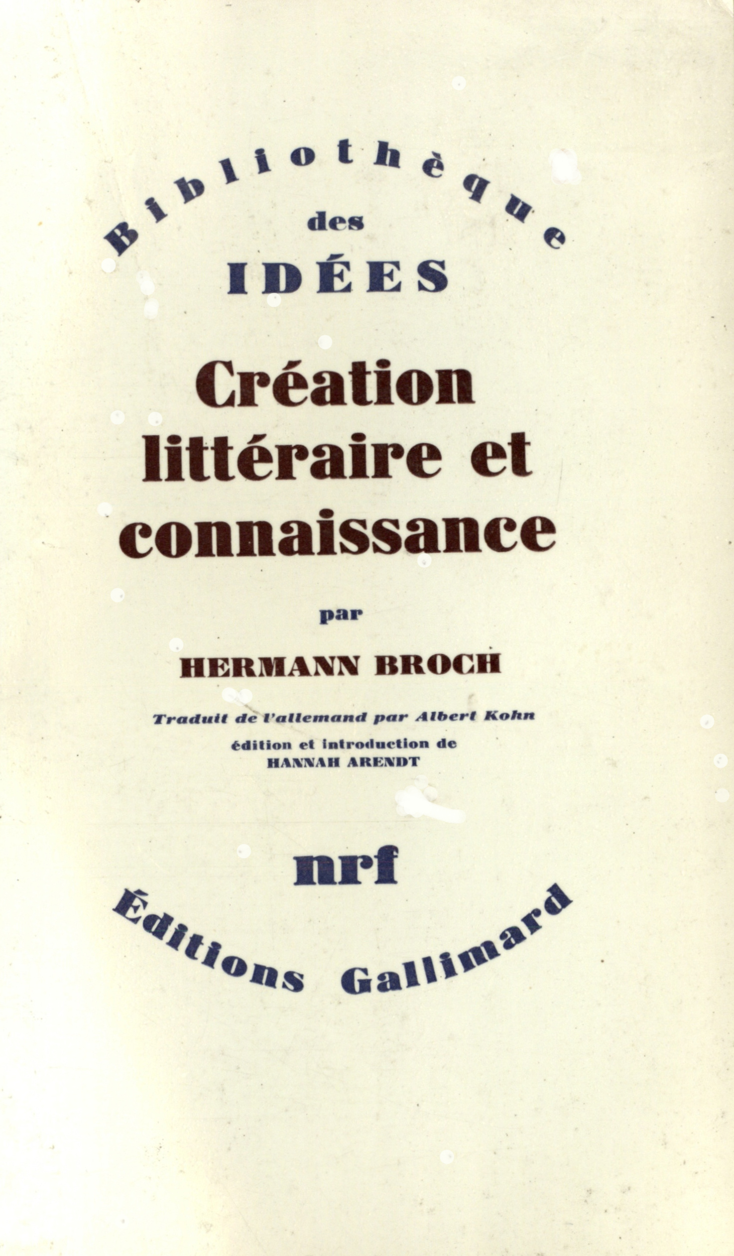 CREATION LITTERAIRE ET CONNAISSANCE
