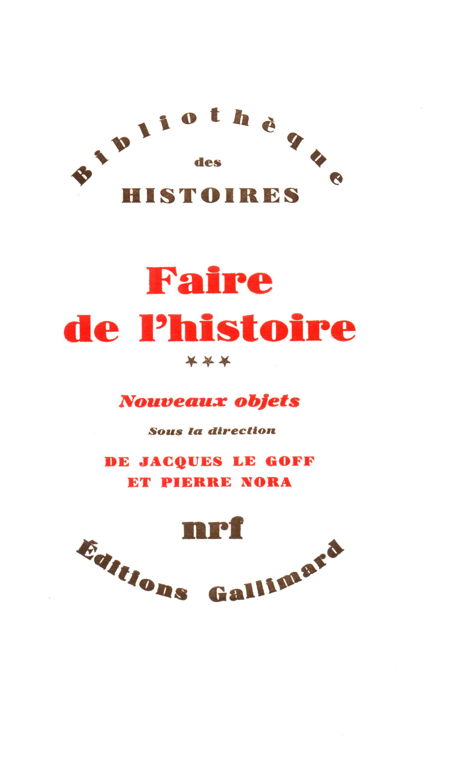 Faire de l'histoire