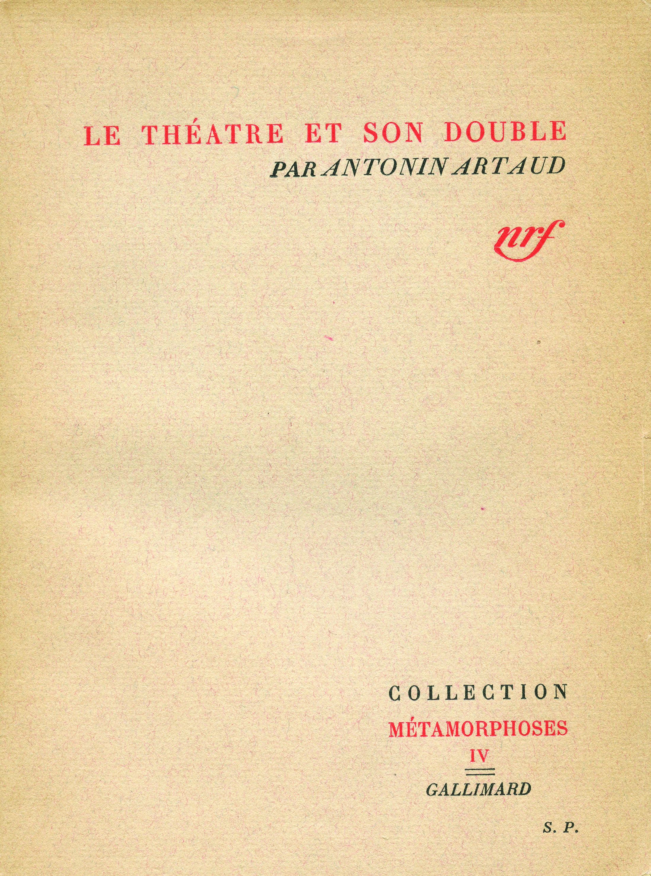 LE THEATRE ET SON DOUBLE
