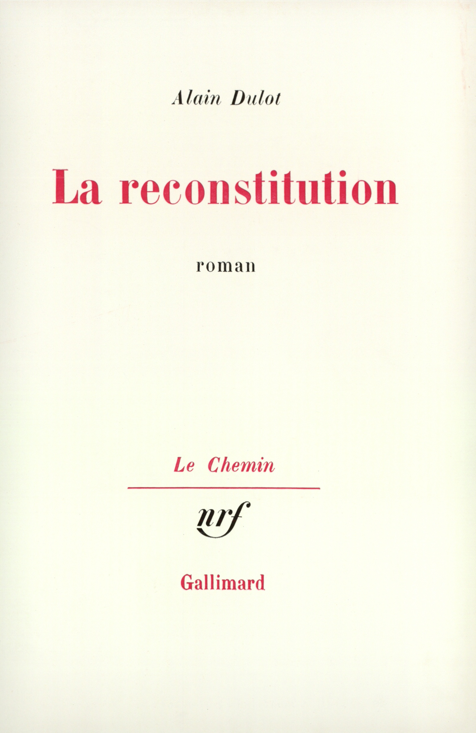La reconstitution