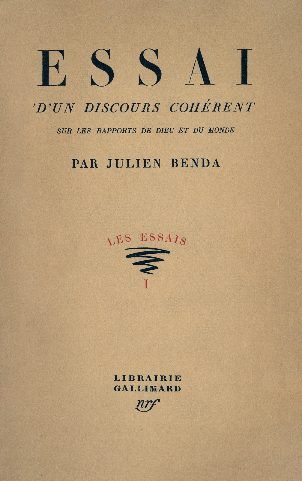 ESSAI D'UN DISCOURS COHERENT SUR LES RAPPORTS DE DIEU ET DU MONDE