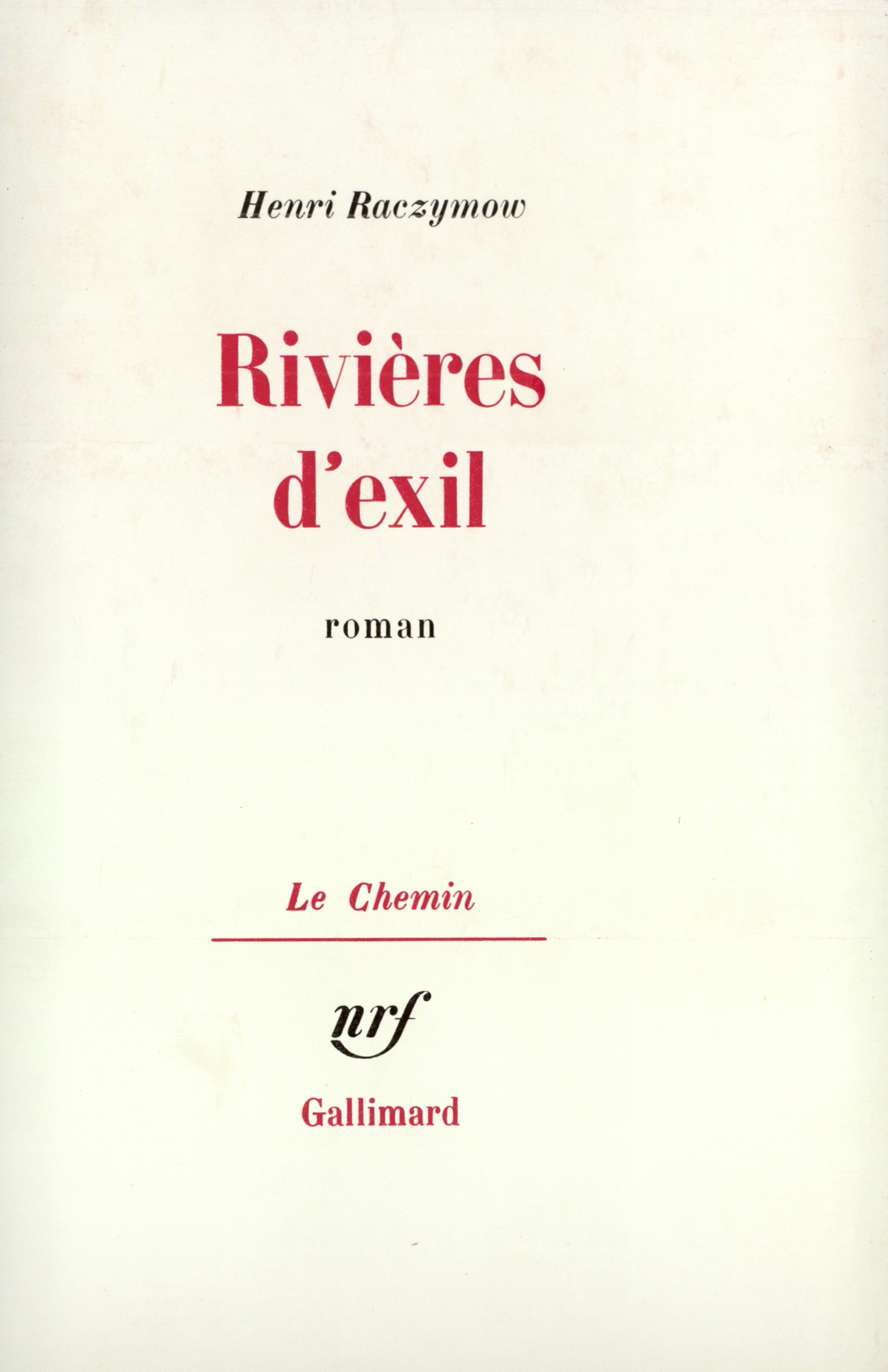 Rivières d'exil