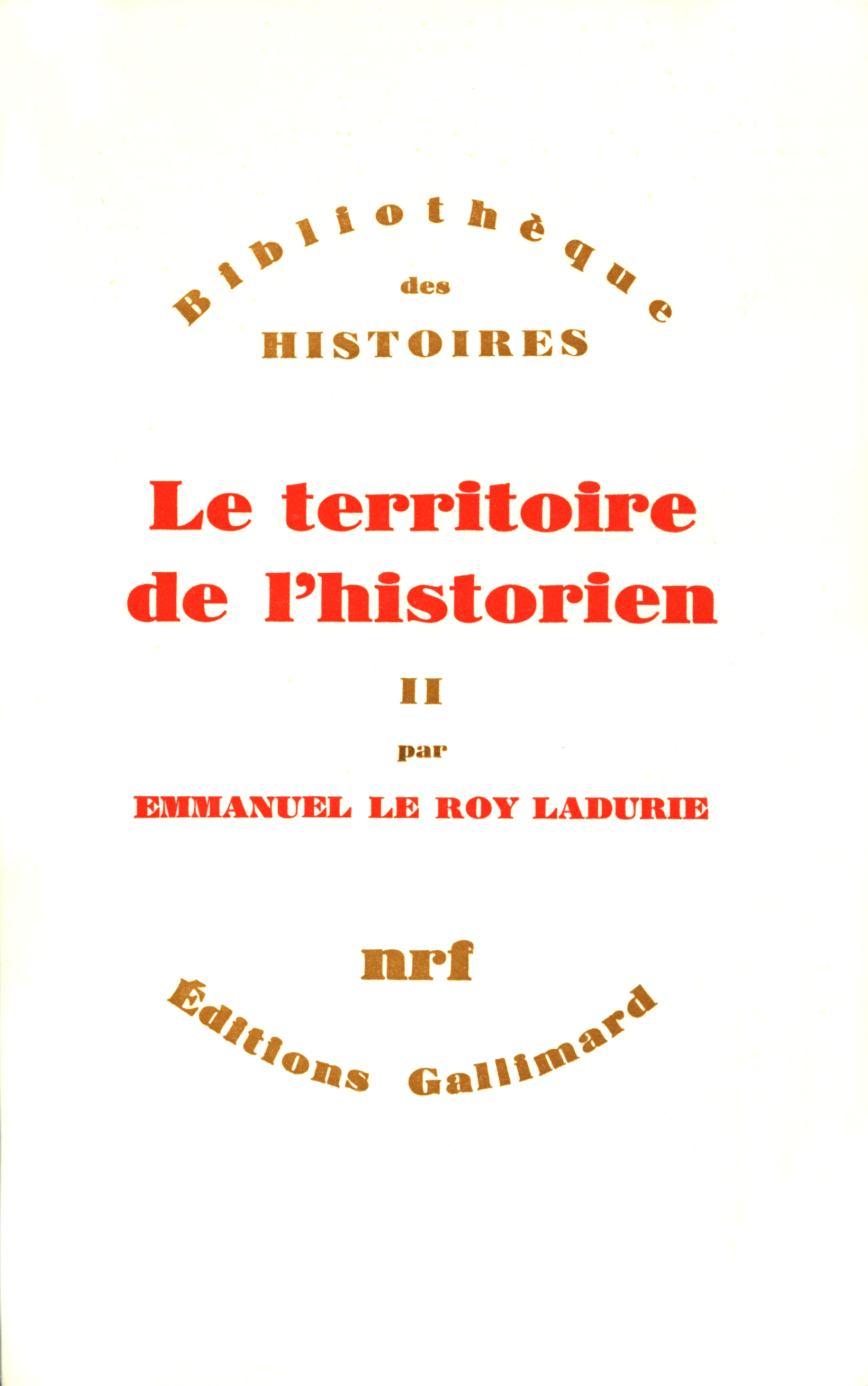 Le Territoire de l'historien
