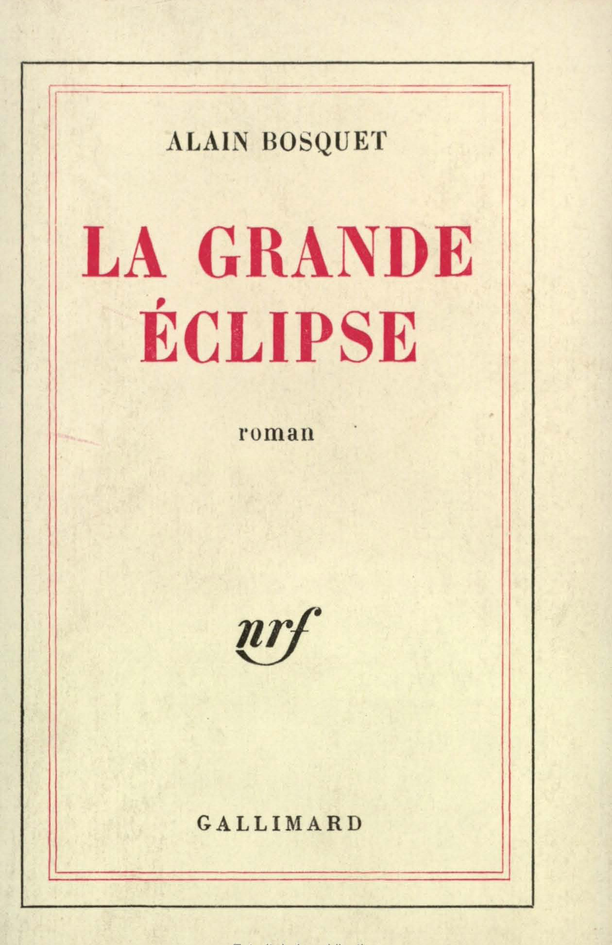 LA GRANDE ECLIPSE