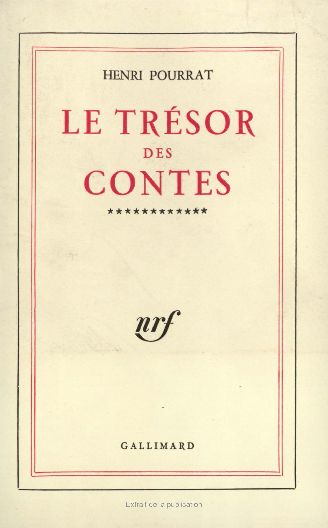 LE TRESOR DES CONTES