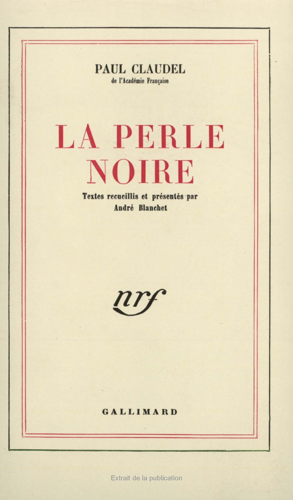 La Perle noire