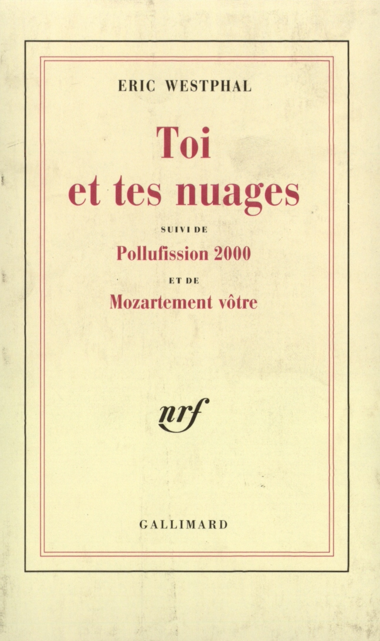 Toi et tes nuages [Paris, Théâtre Athénée, 9 janvier 1971]