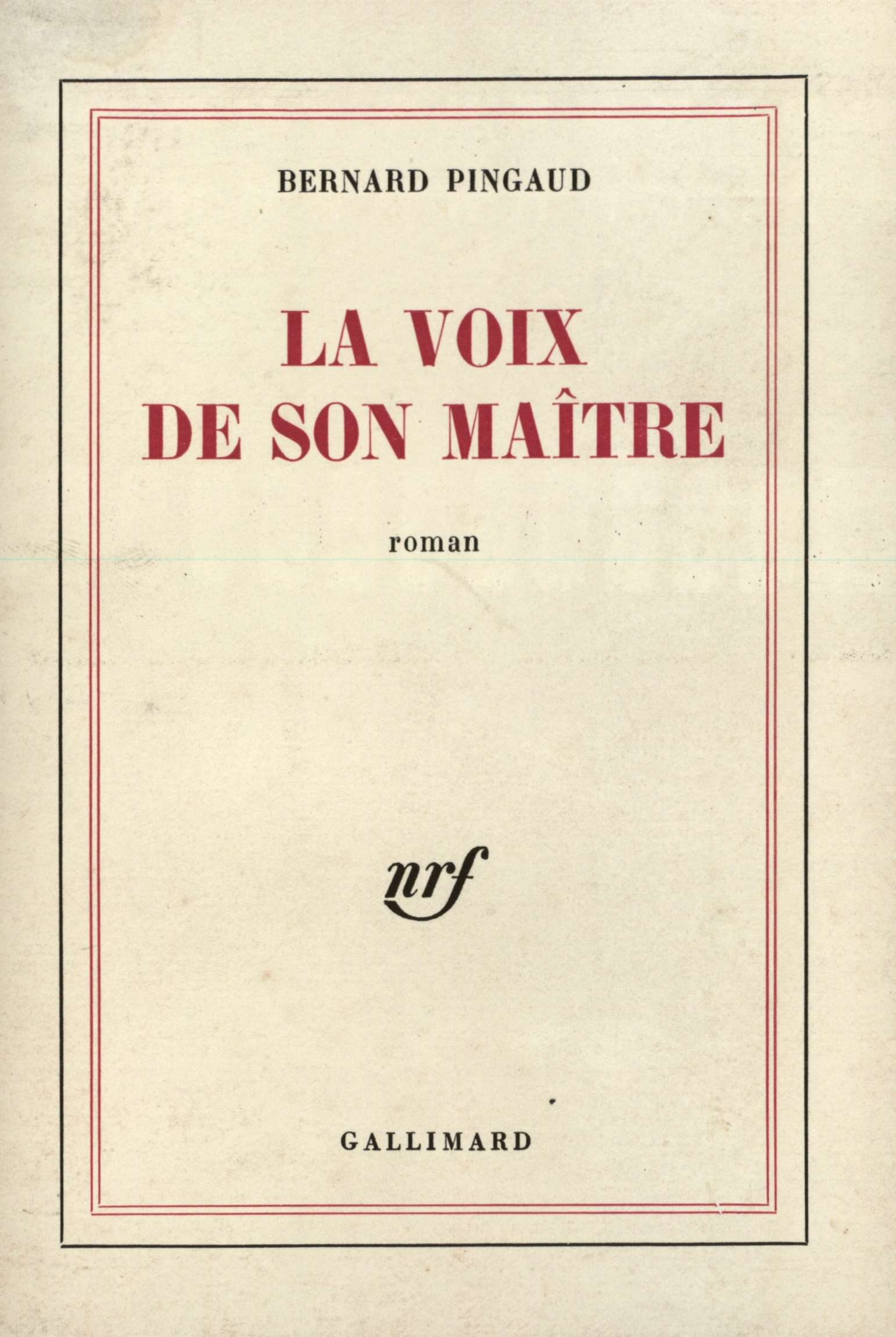 La Voix de son maître
