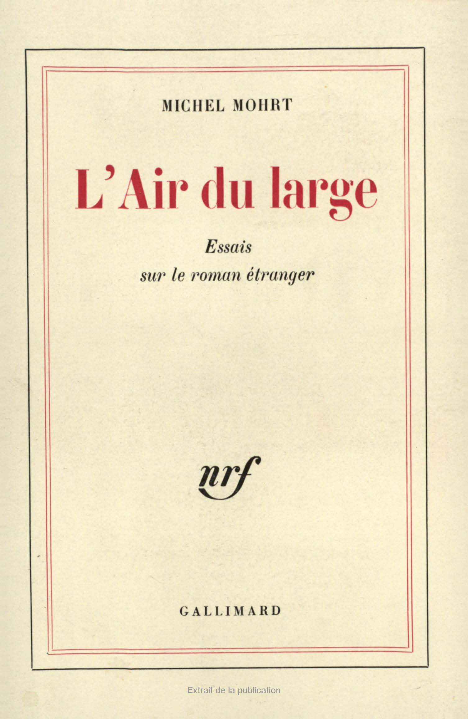 L'Air du large