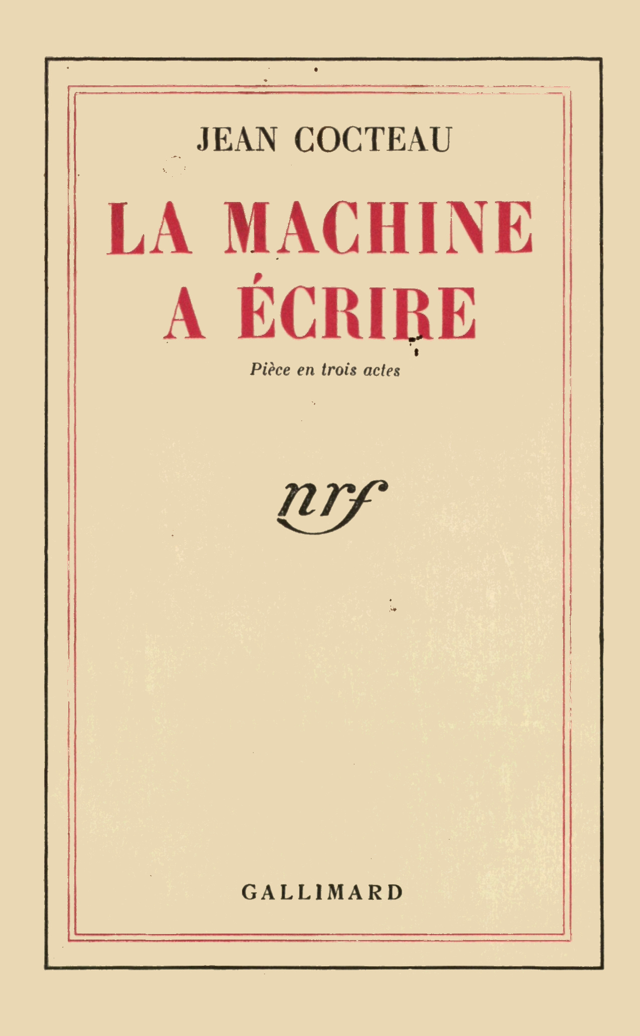 LA MACHINE A ECRIRE
