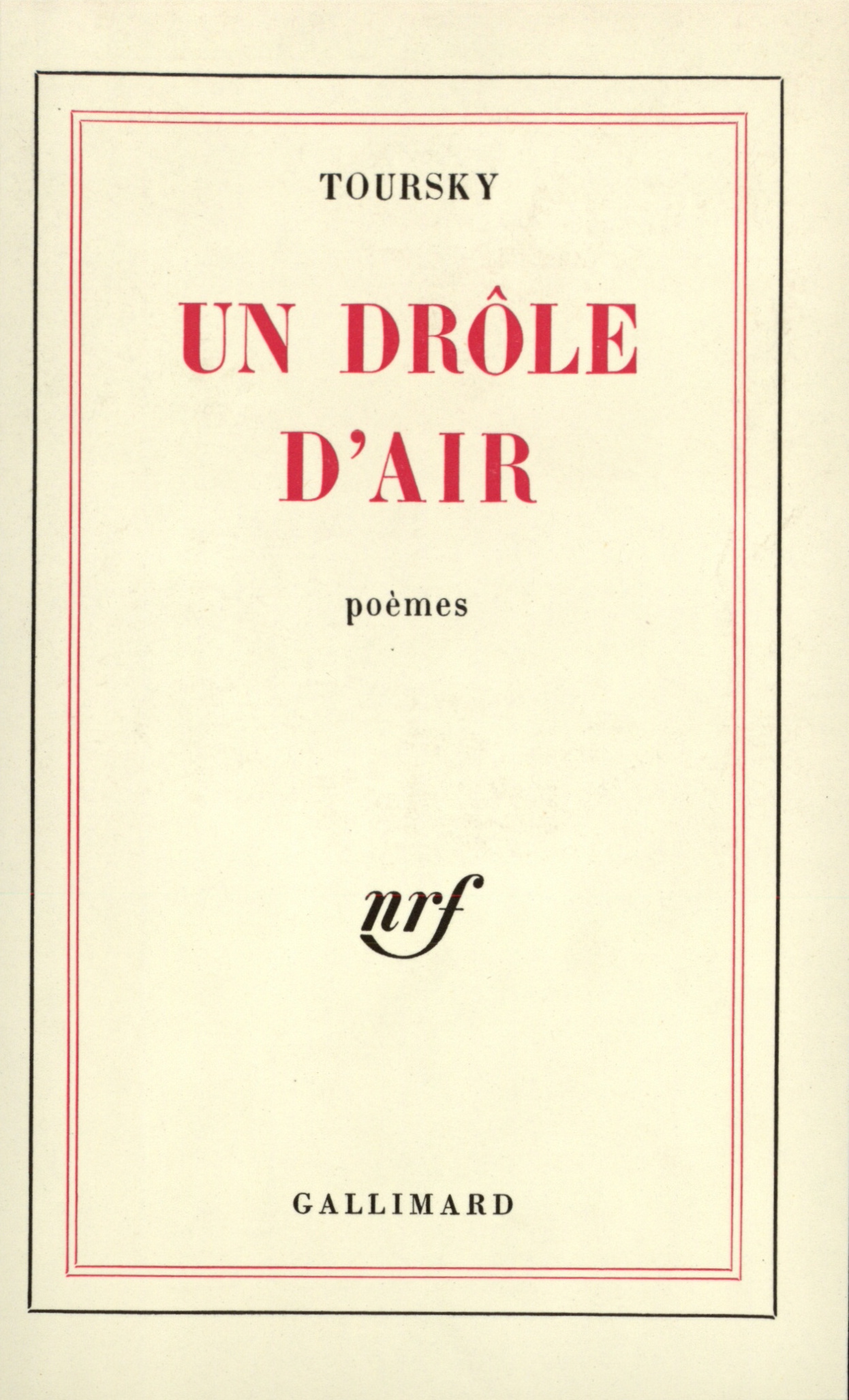 Un drôle d'air