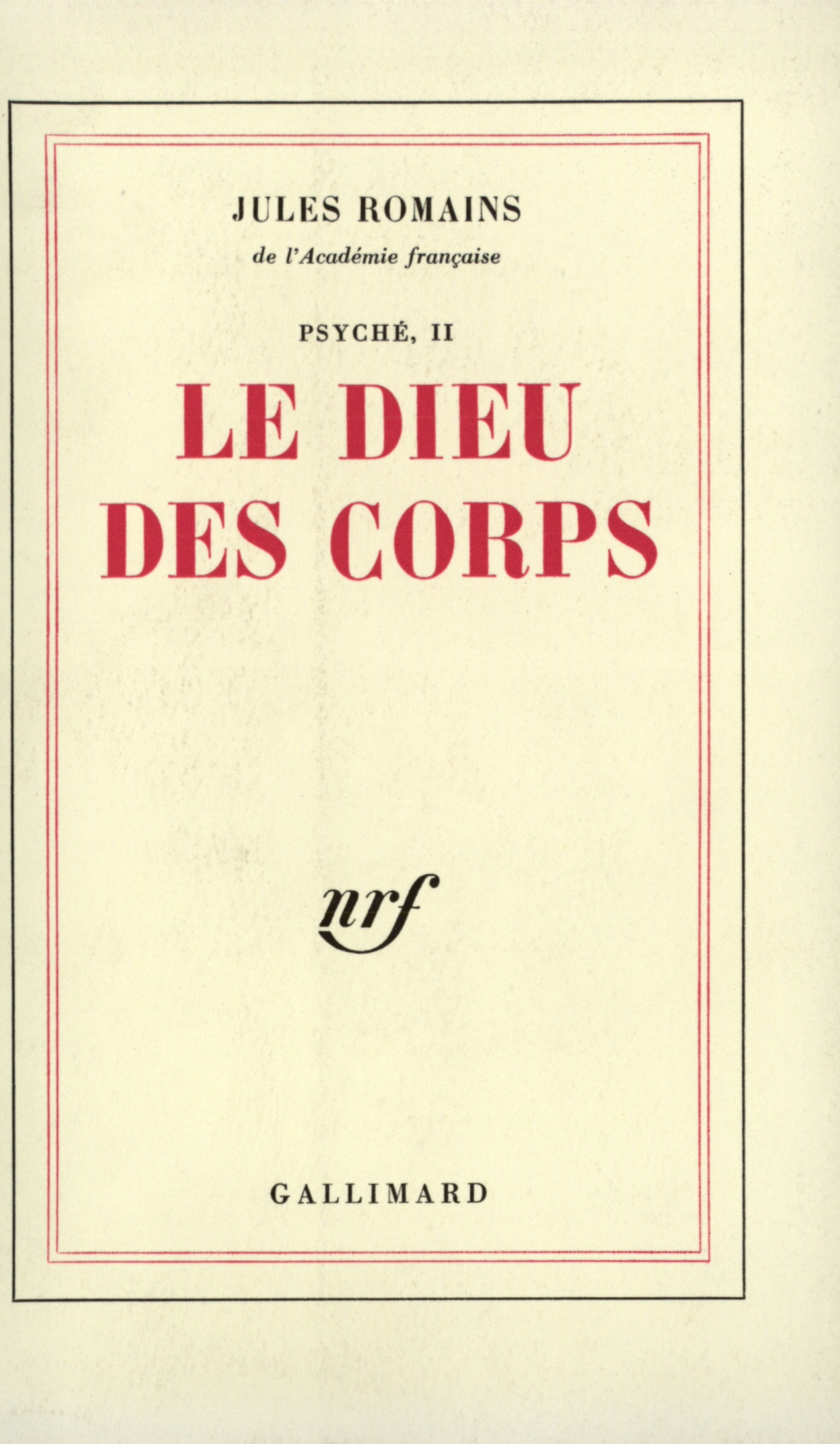 Le Dieu des corps