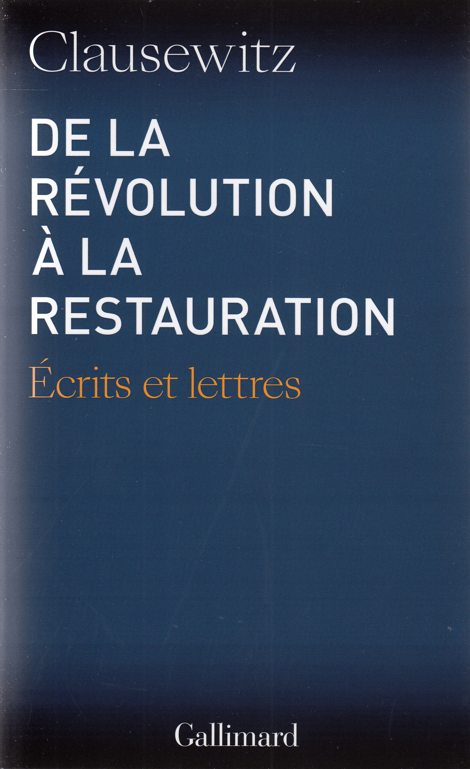 De la Révolution à la Restauration