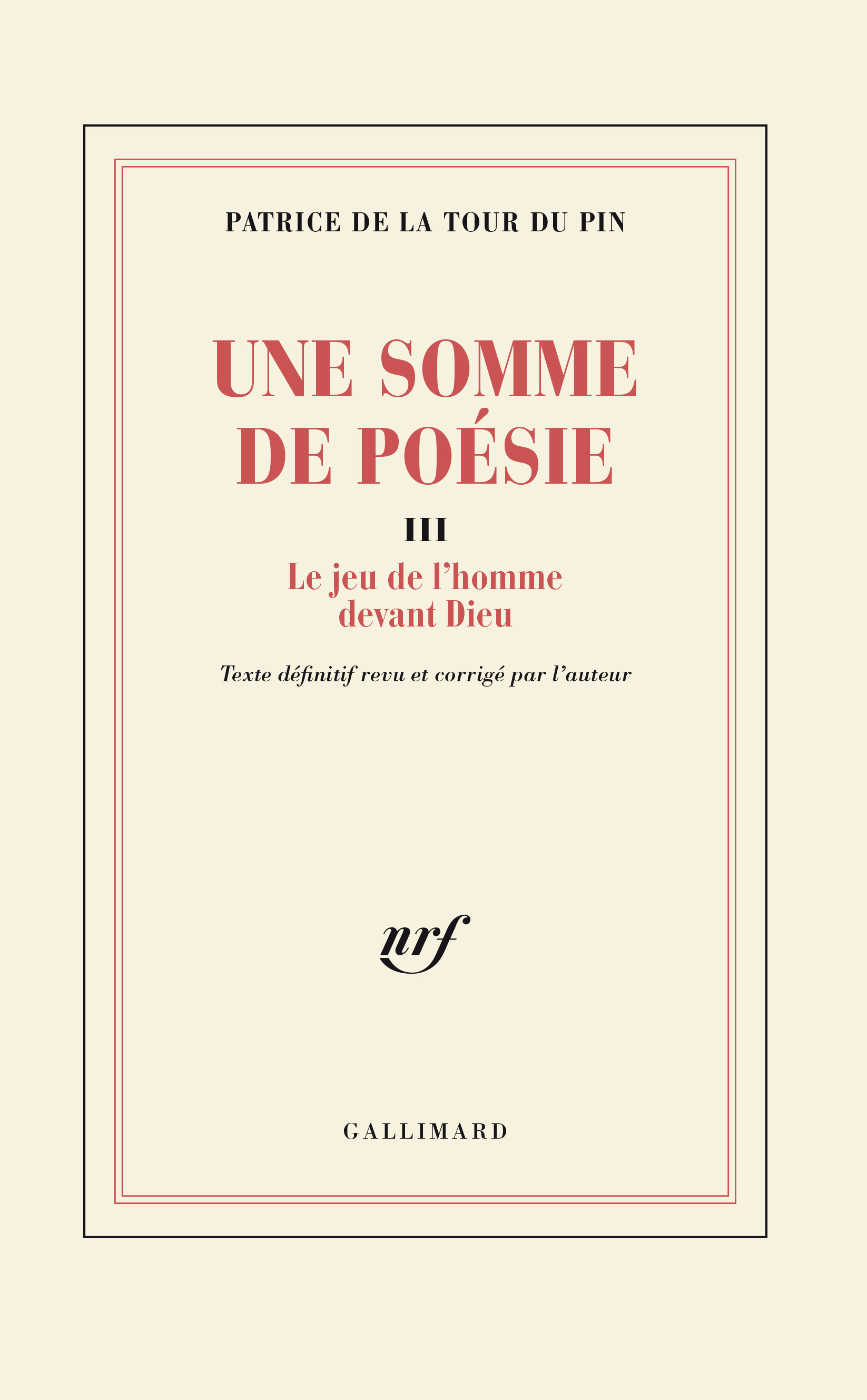 Une Somme de poésie