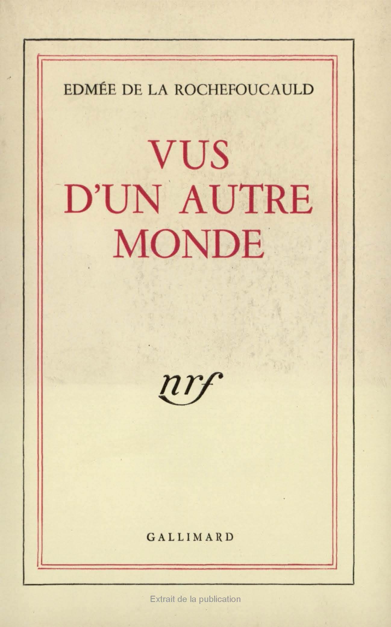 VUS D'UN AUTRE MONDE