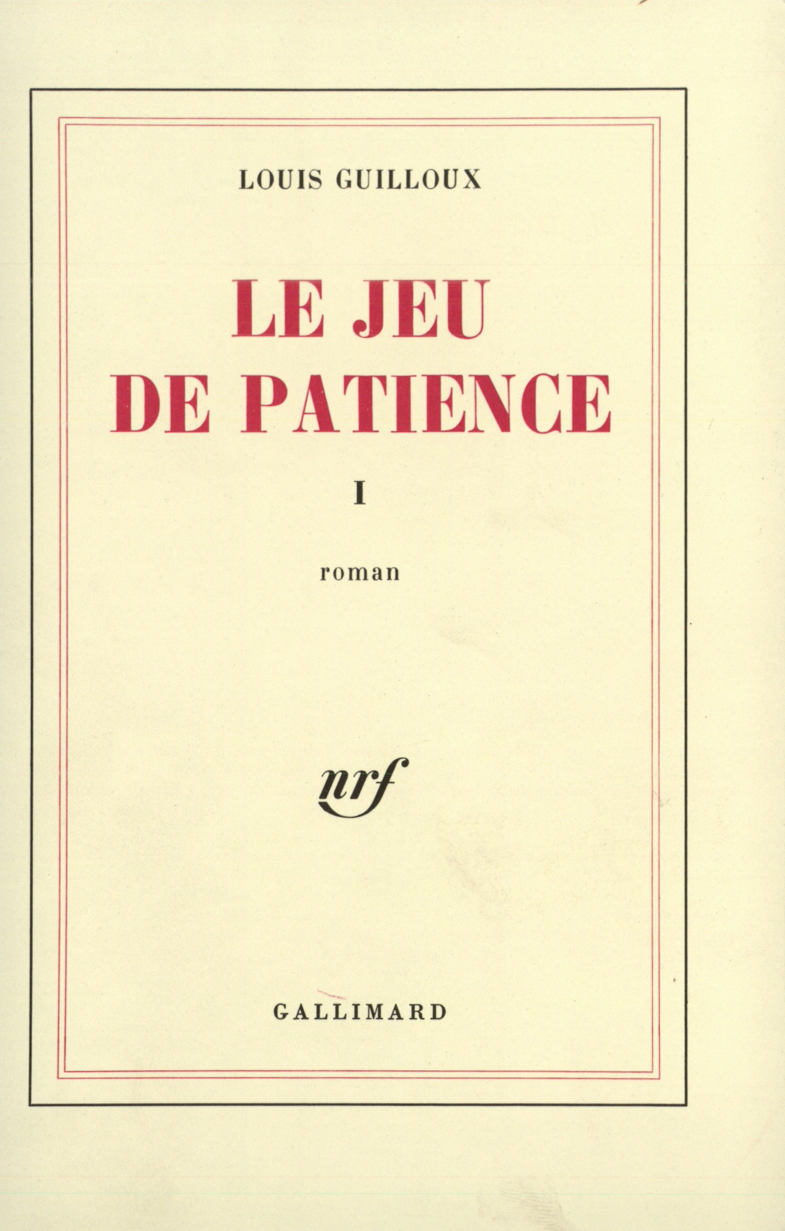 Le Jeu de patience