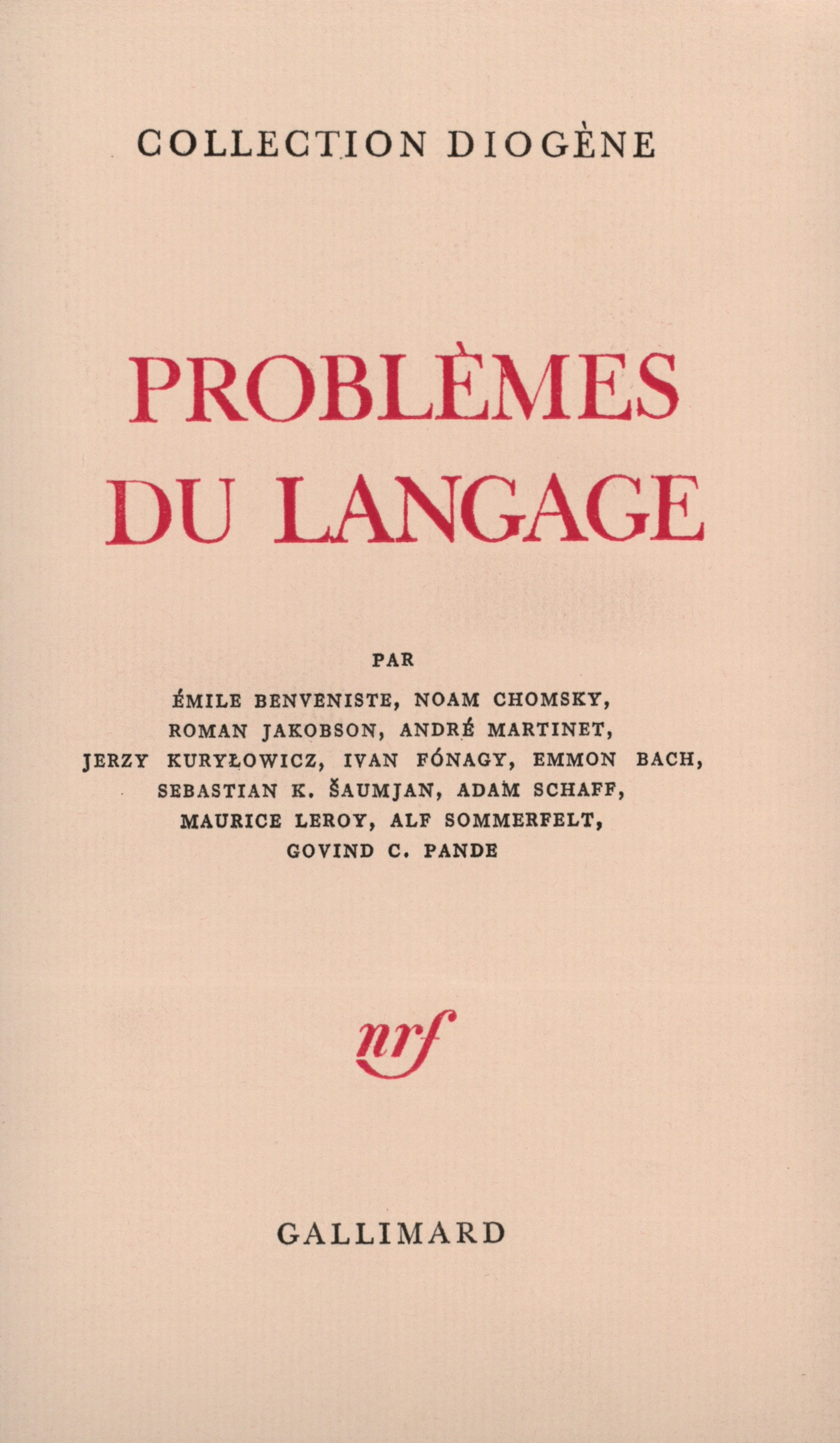 Problèmes du langage