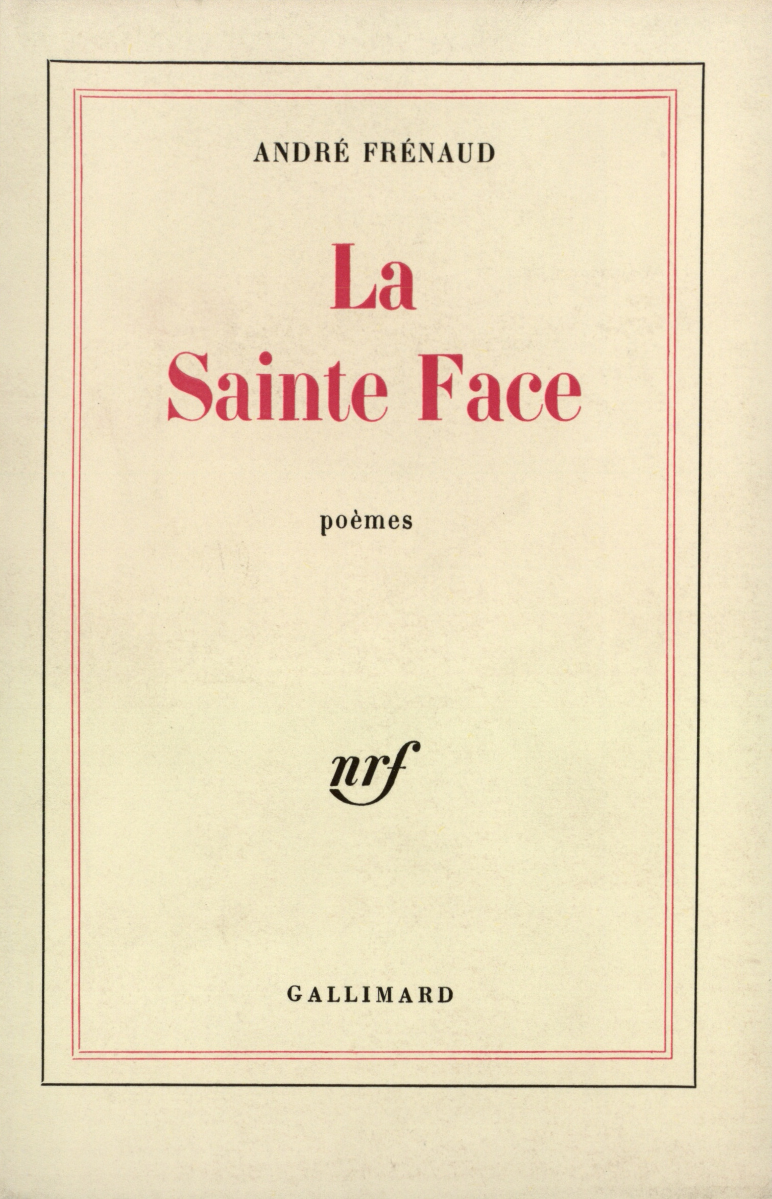 LA SAINTE FACE
