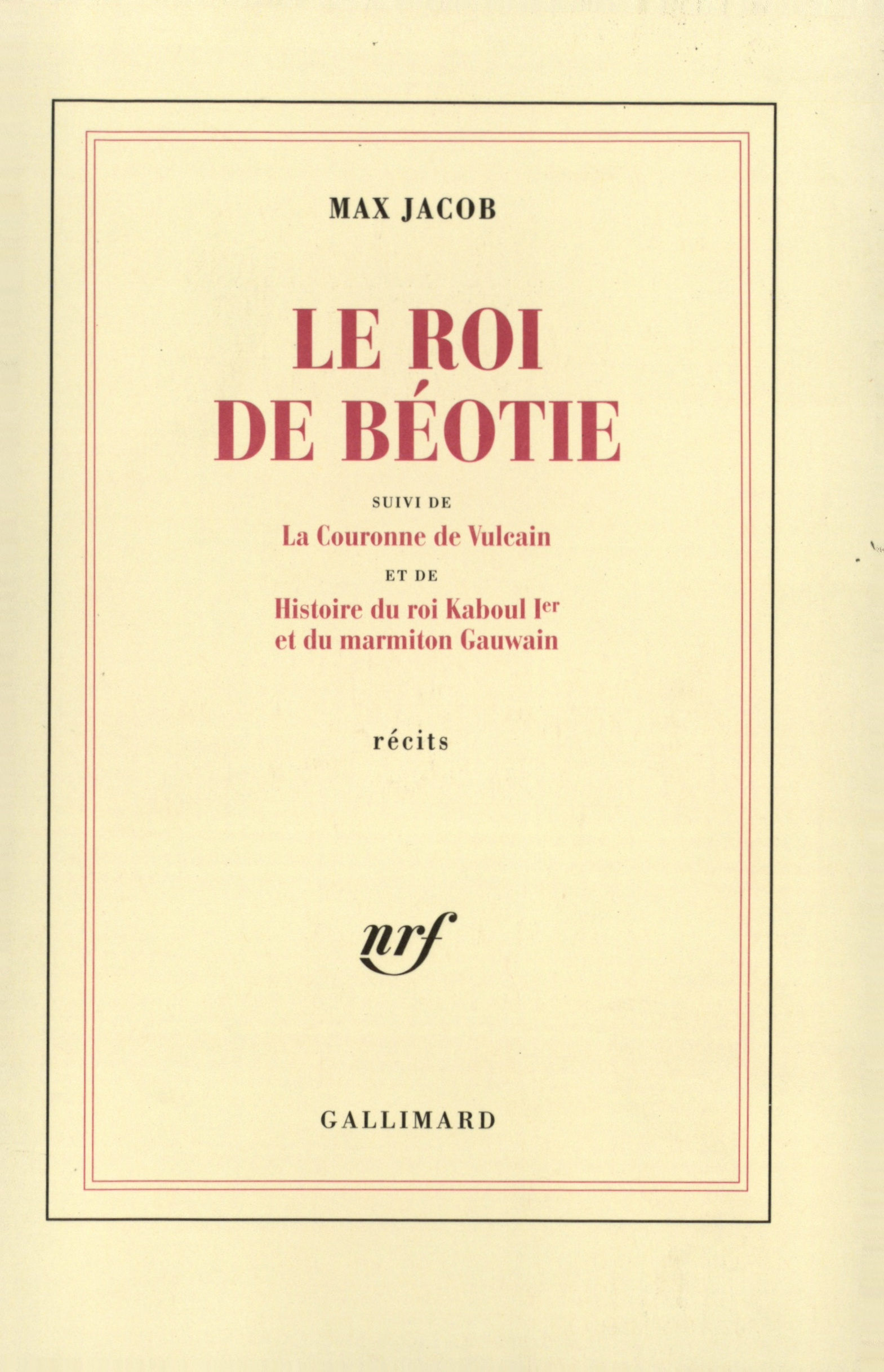 Le Roi de Béotie