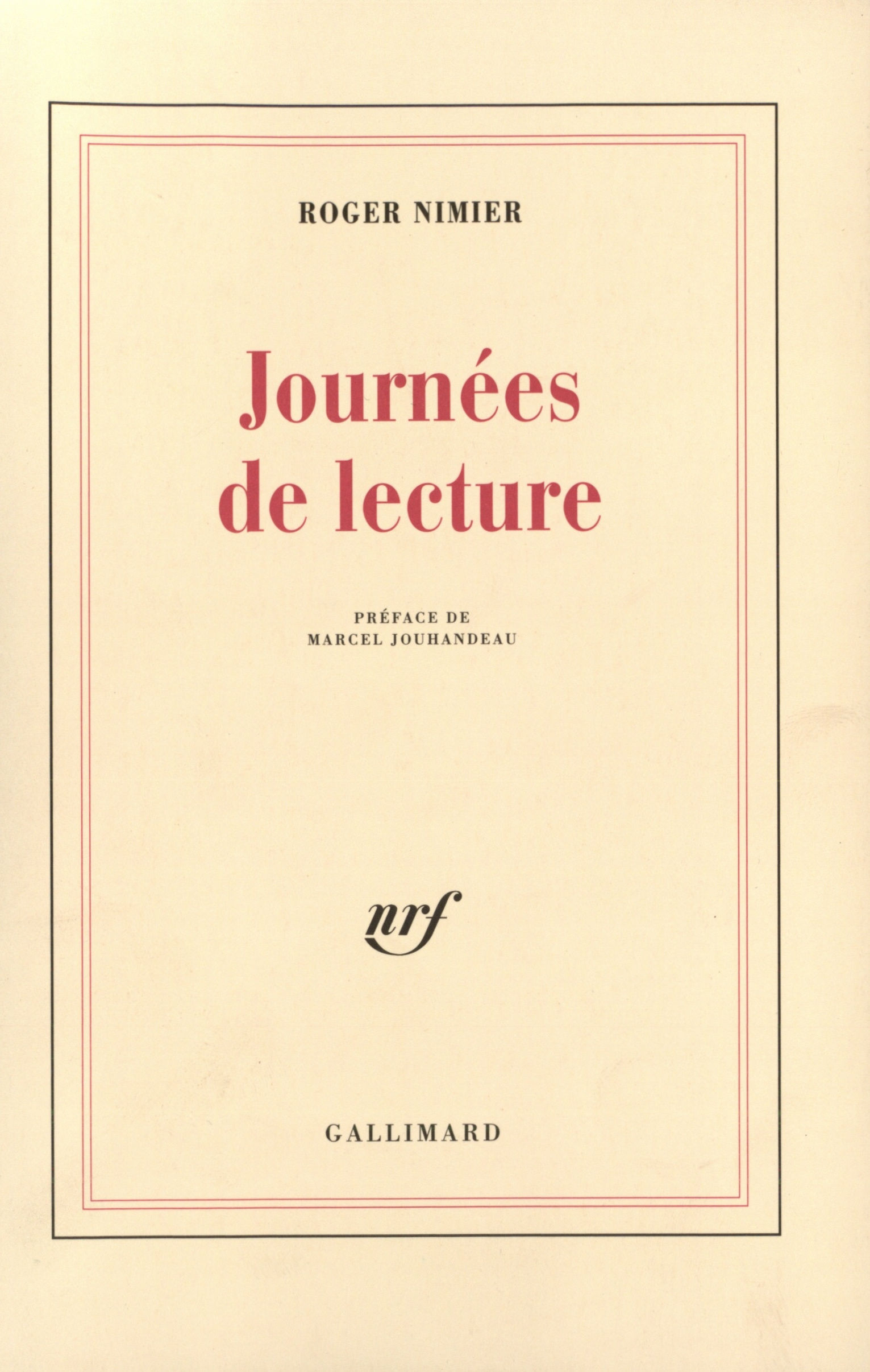 Journées de lecture