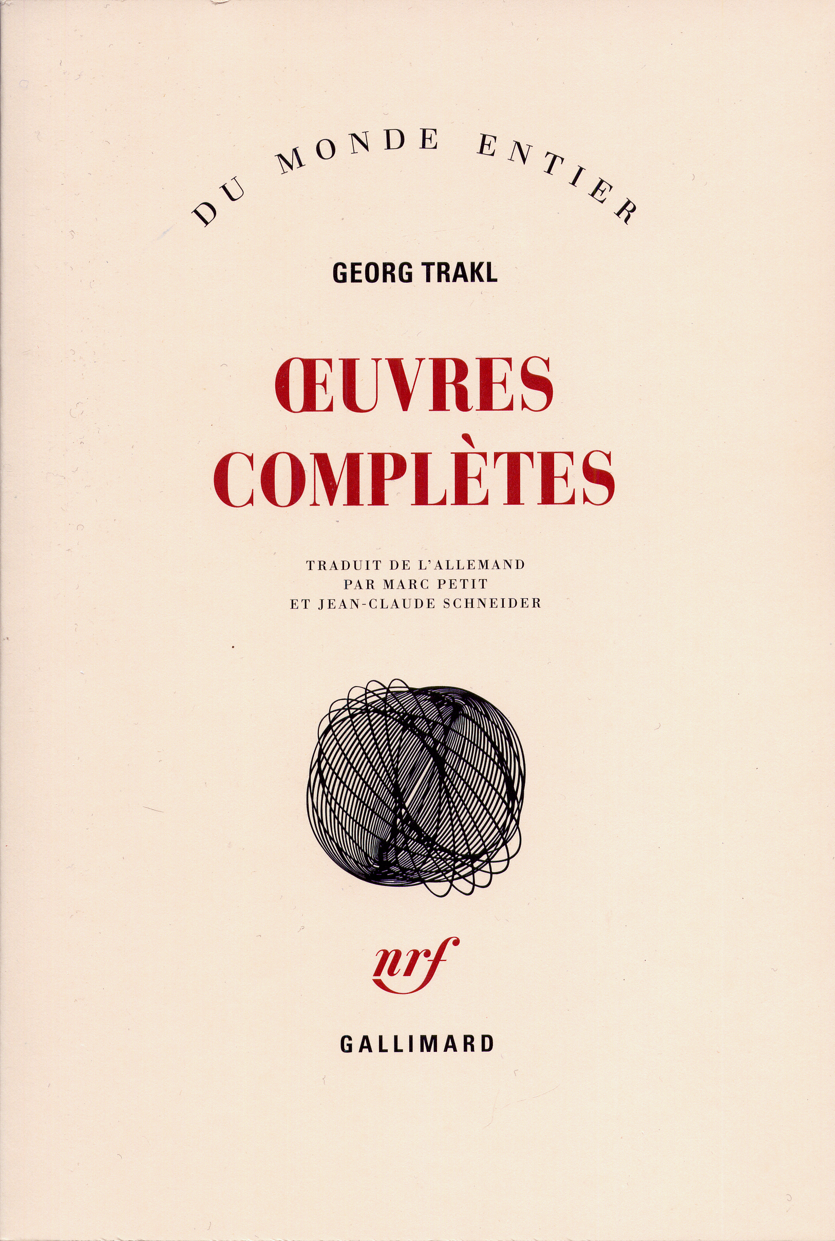 OEUVRES COMPLETES TRAKL