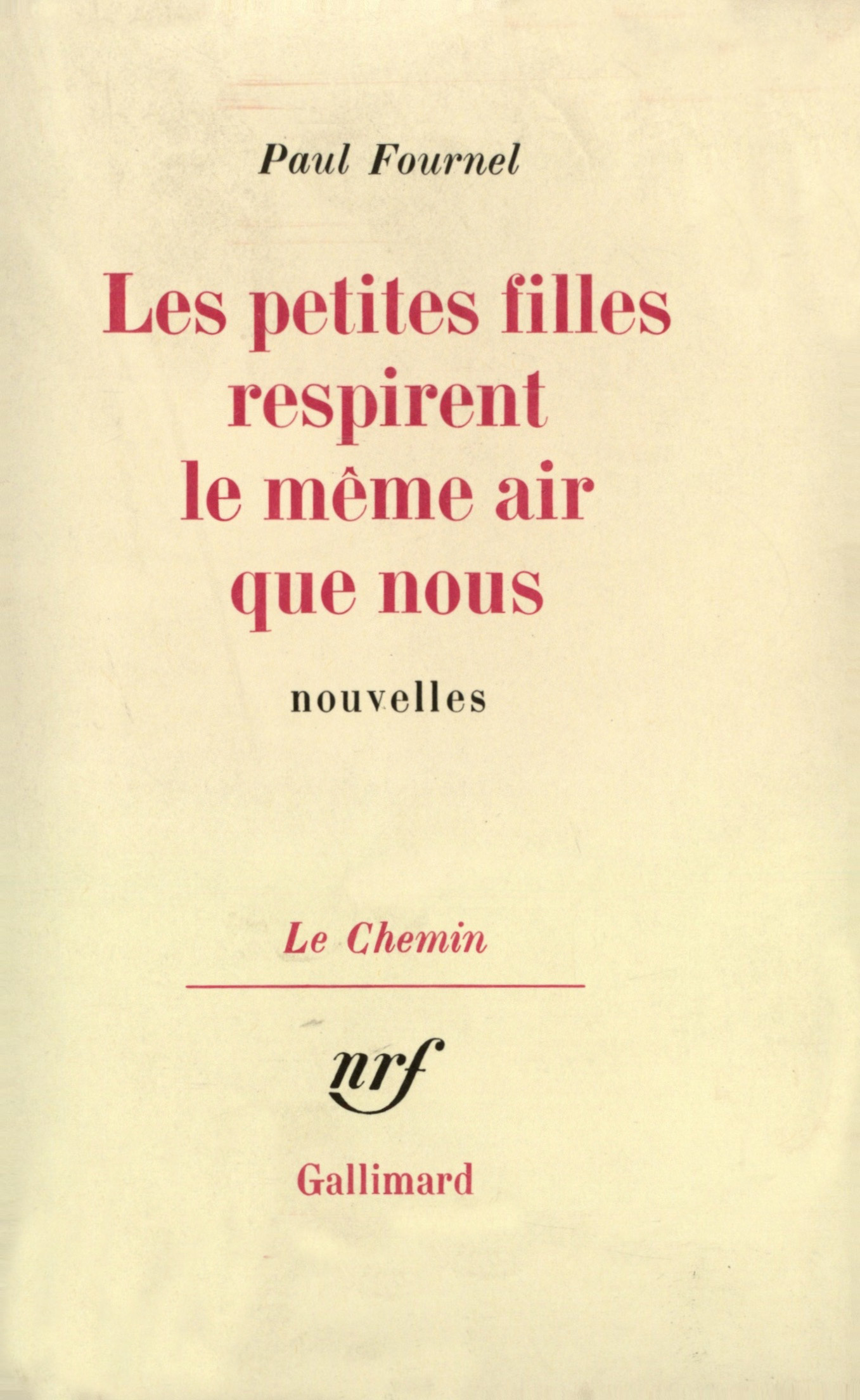 Les petites filles respirent le même air que nous