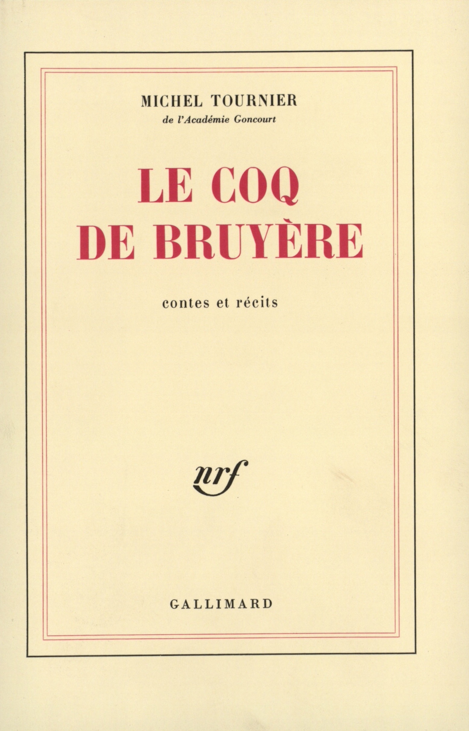 Le Coq de bruyère