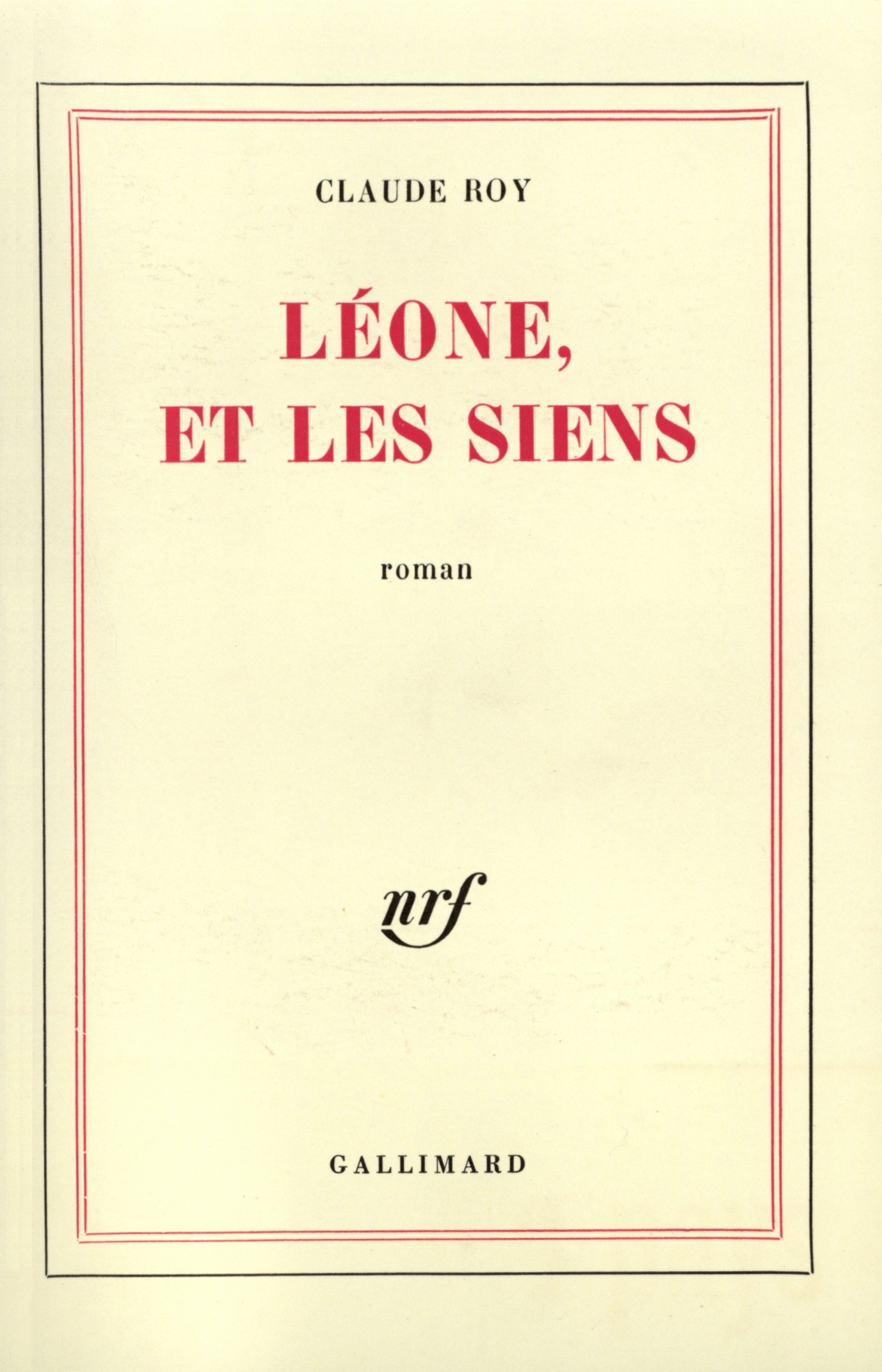 Léone, et les siens
