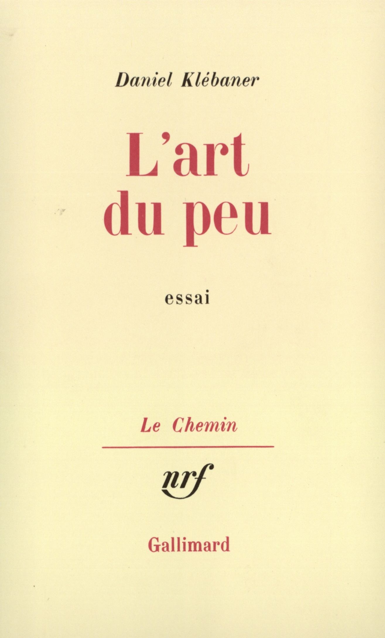L'Art du peu