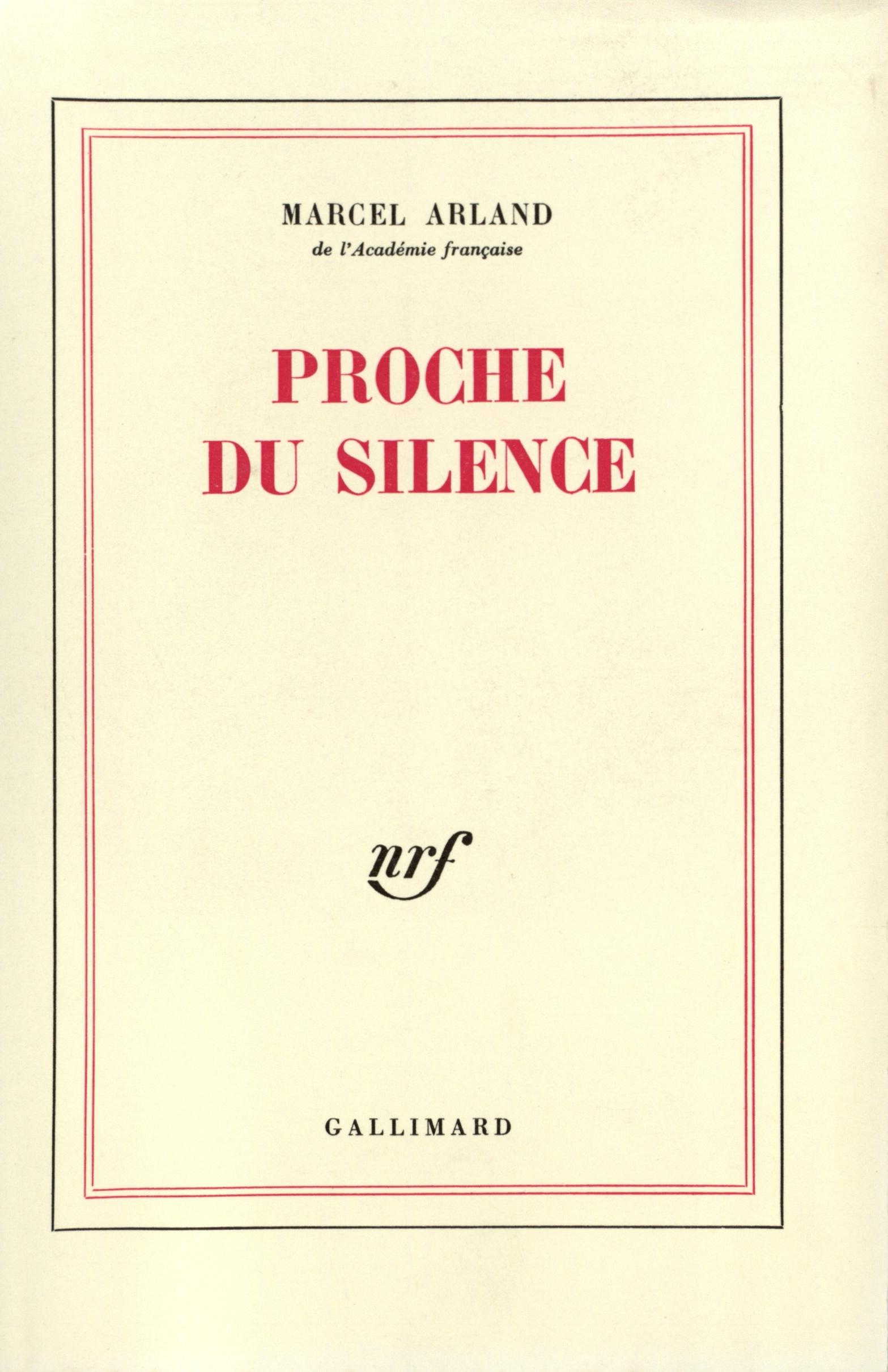 Proche du silence
