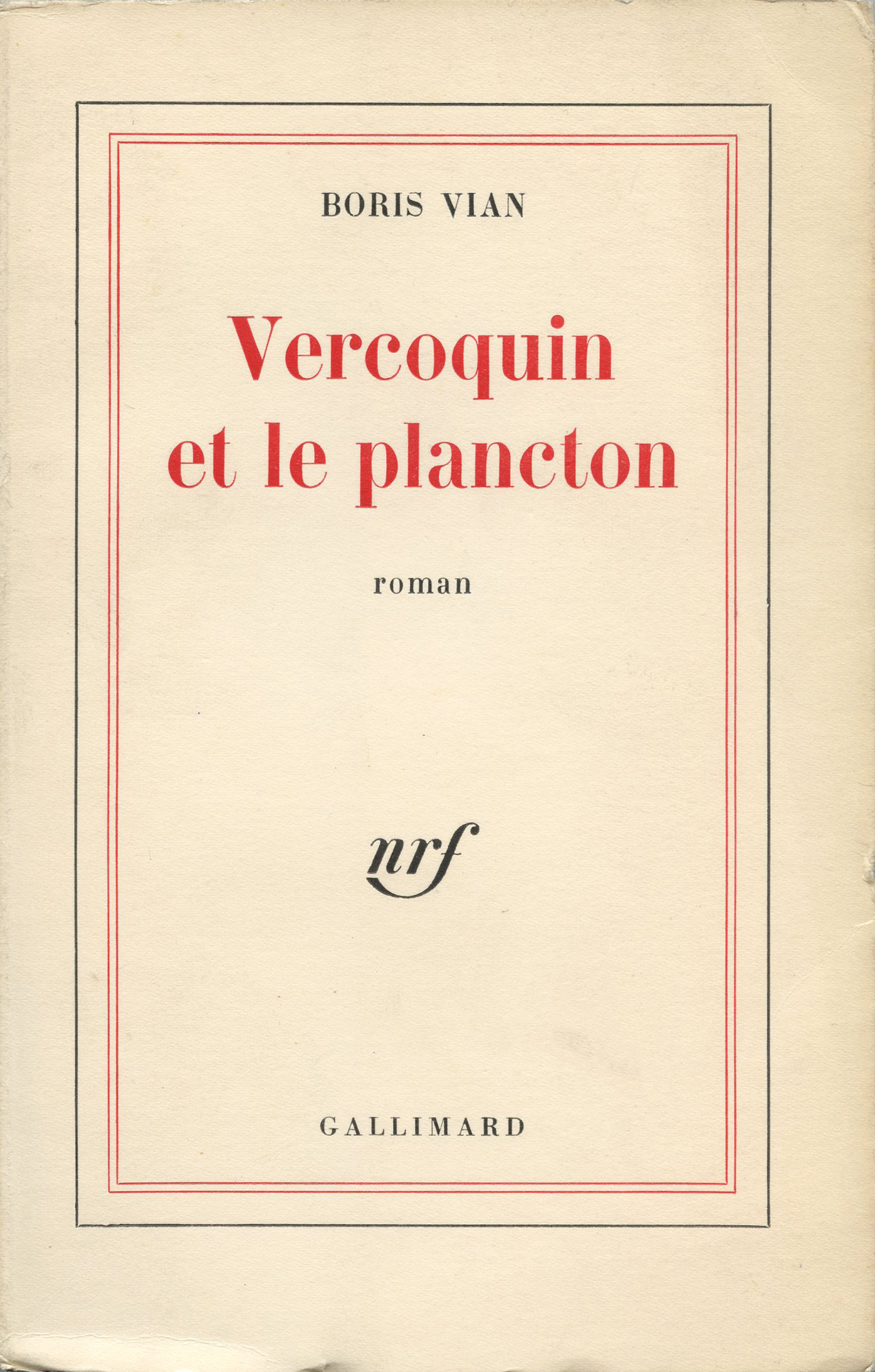 VERCOQUIN ET LE PLANCTON