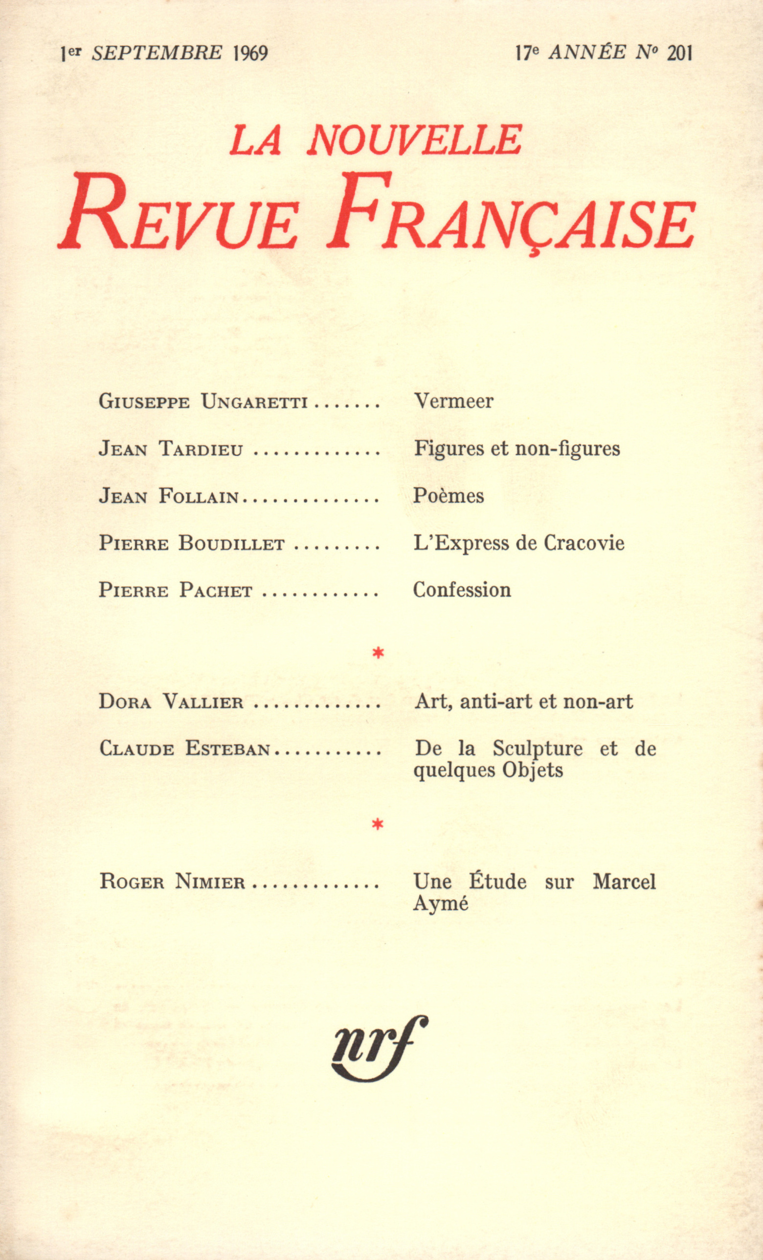 La Nouvelle Revue Française