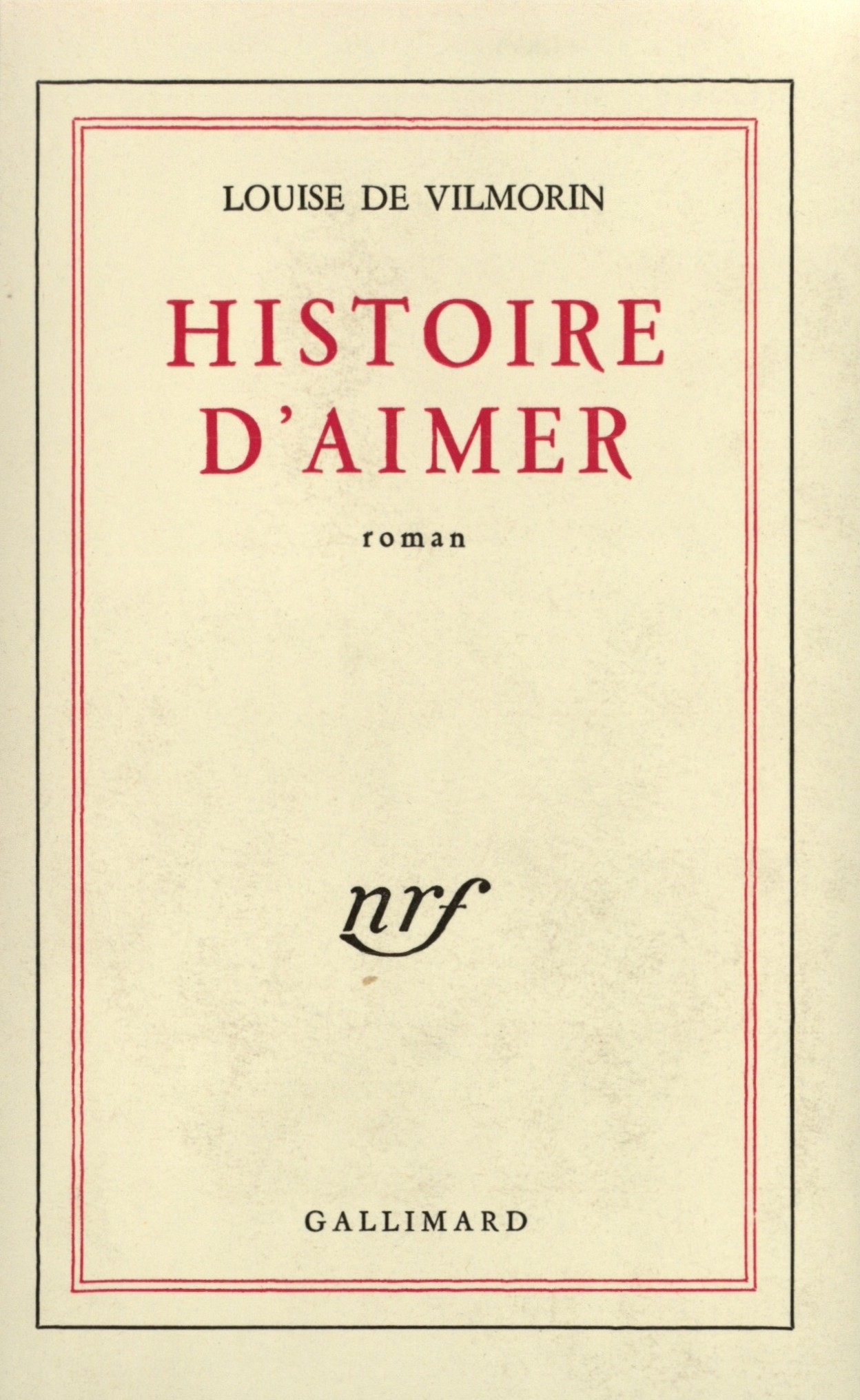 Histoire d'aimer