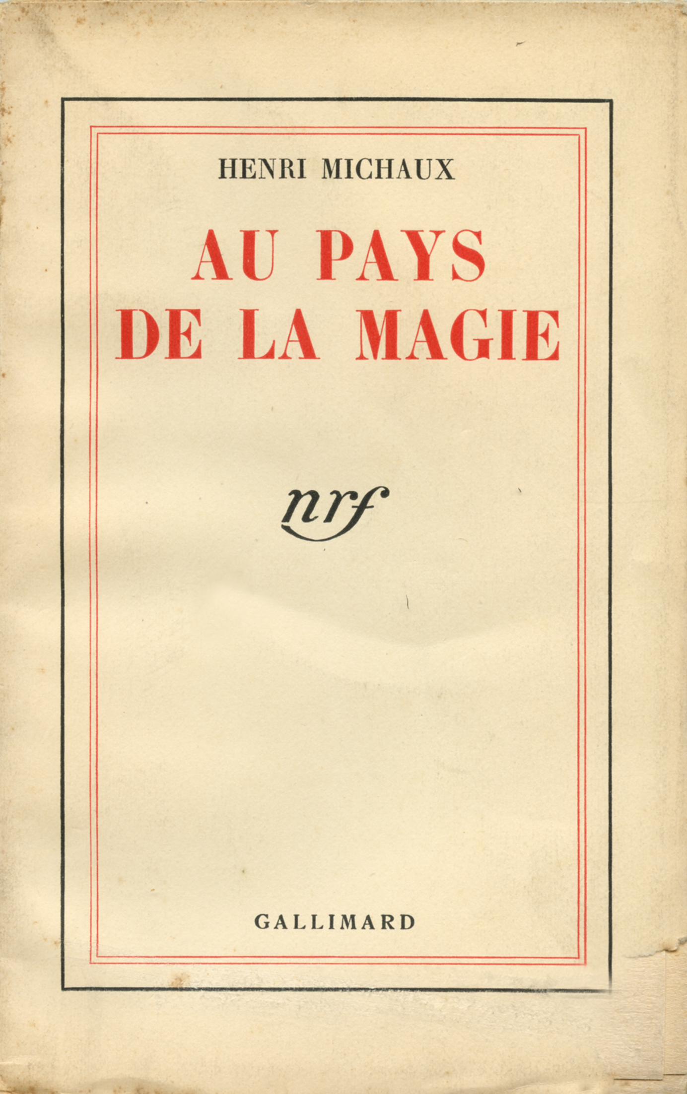 AU PAYS DE LA MAGIE
