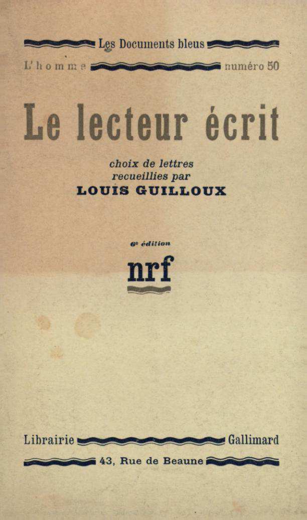 LE LECTEUR ECRIT