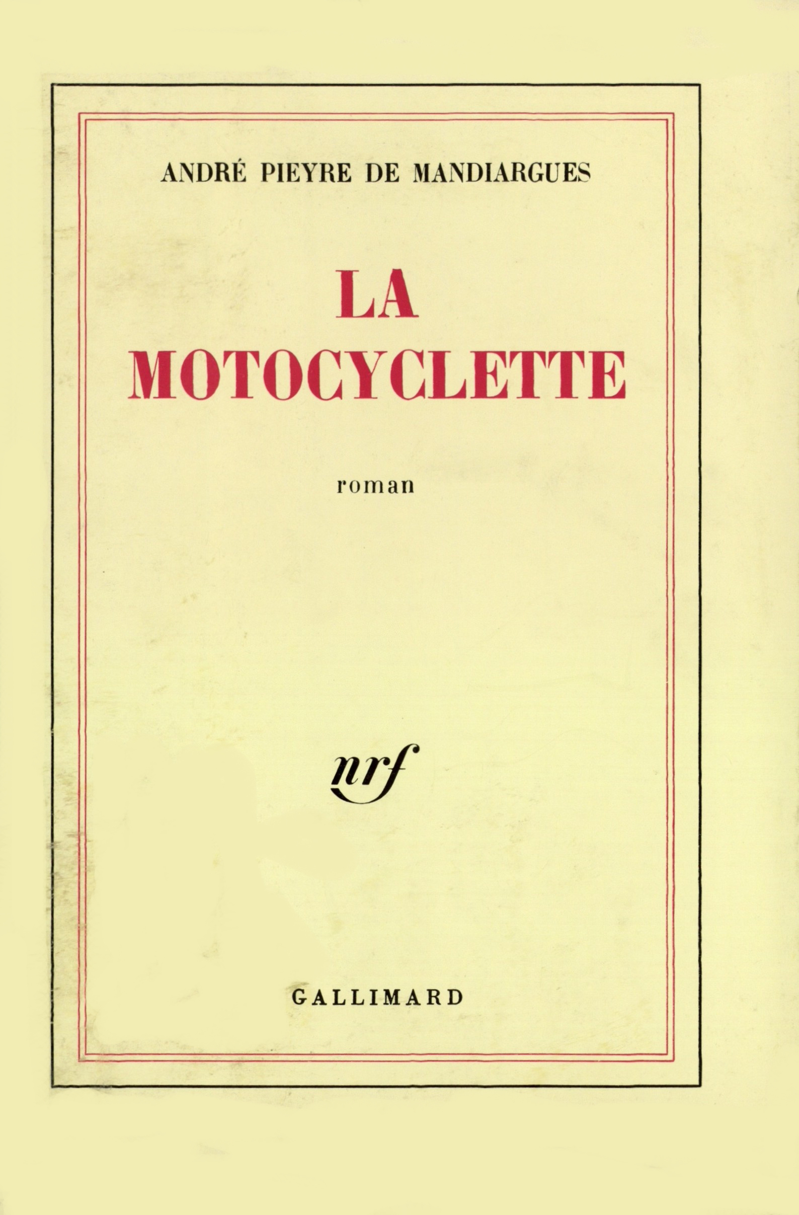 LA MOTOCYCLETTE