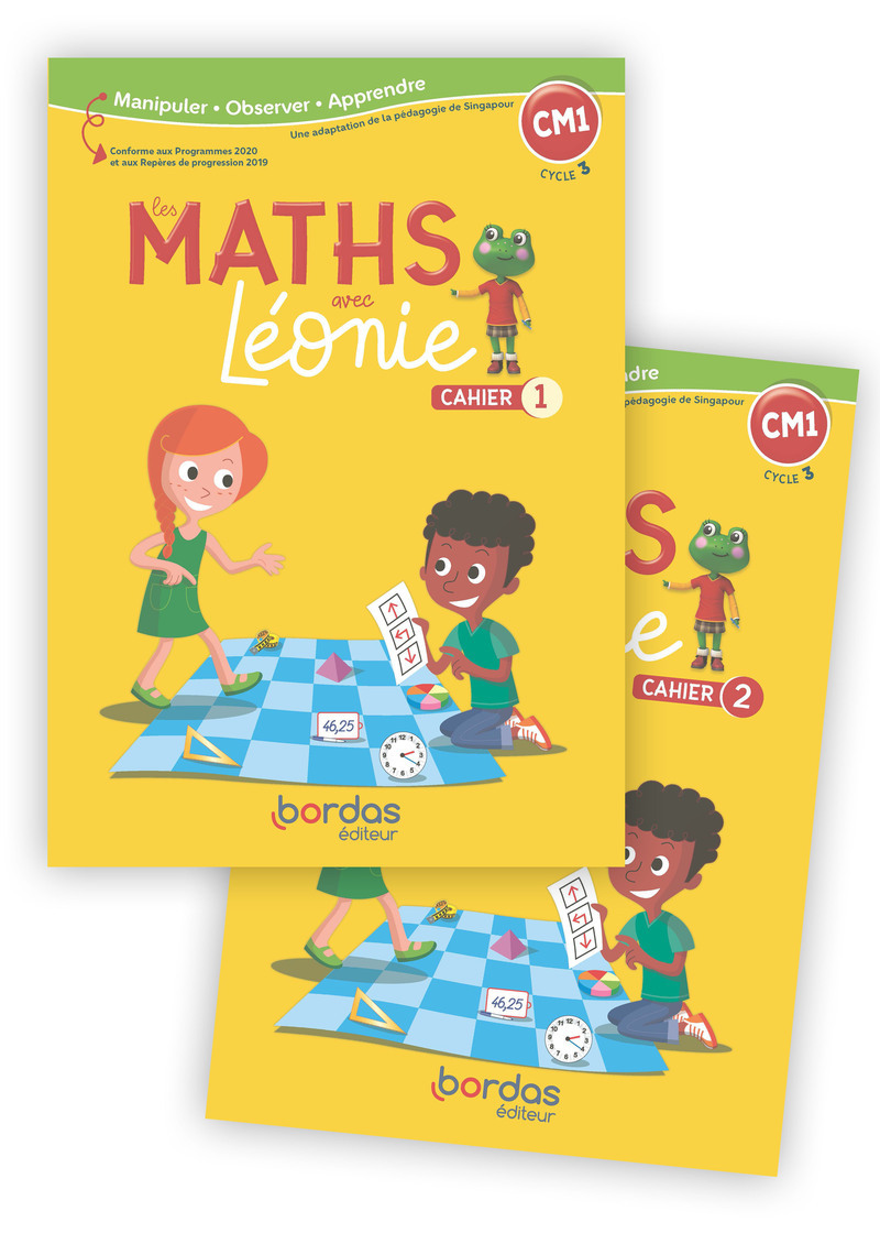 Les Maths avec Léonie CM1 2022 Cahiers de l'élève N°1 et N°2 sous film