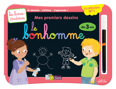 Les livres-ardoises - Mes premiers dessins le bonhomme dès 3 ans