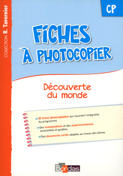 Tavernier Découverte du monde CP 2015 Fiches à photocopier