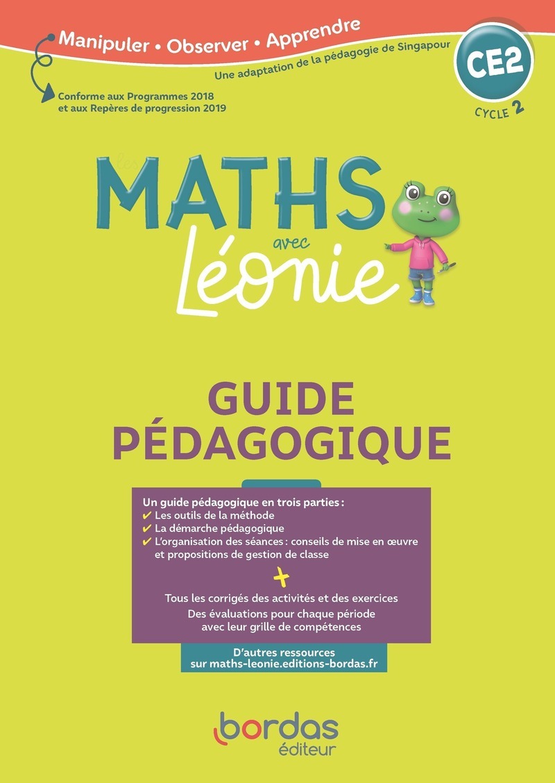 Les Maths avec Léonie CE2 2020 Guide pédagogique