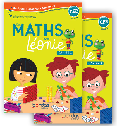 Les Maths avec Léonie CE2 2020 - Cahiers de l'élève 1 et 2 sous film