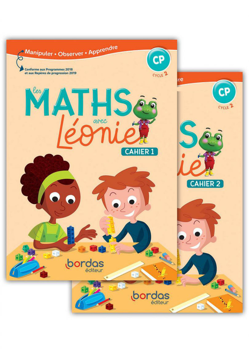 Les Maths avec Léonie CP 2019 Cahiers de l'élève 1 et 2 sous film