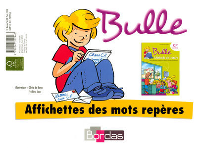 Bulle Méthode de lecture CP 2008 Affichettes de mots repères
