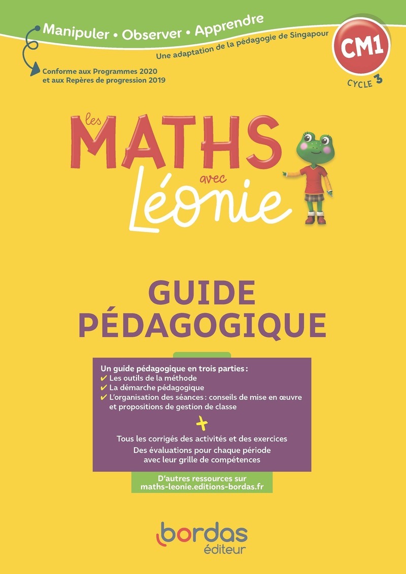 Les Maths avec Léonie - CM1 - 2022 - Guide pédagogique