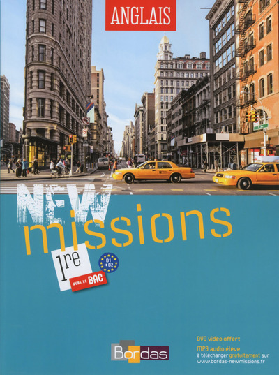 New Missions Anglais 1ère 2015 Manuel de l'élève avec DVD vidéo